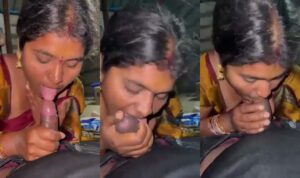 Desi Village Bhabhi Sucking Huge Cock Viral XXX MMS Video