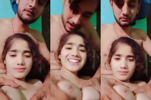 Muslim Girl's Boobs Pressing XXX Video