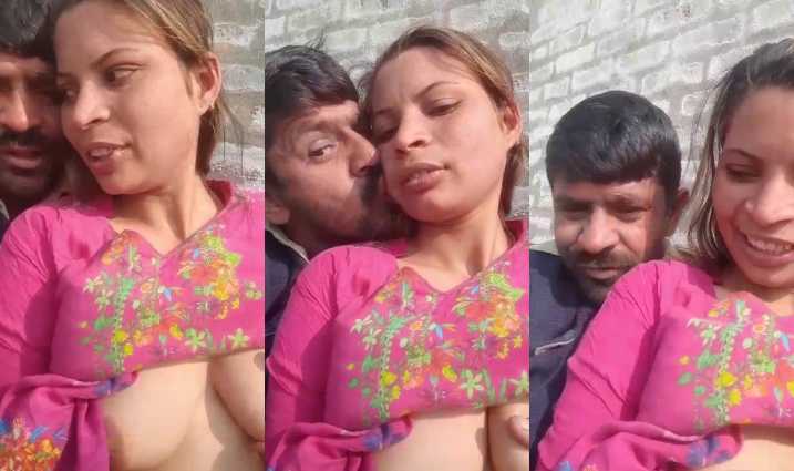 Pressing Pakistani bhabhi's boobs